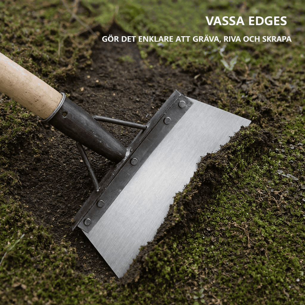 StålKraft™ MultiSpade - Multifunktionell Utomhus Trädgårdsskrapa